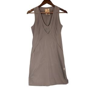 Light Taupe Sleeveless Midi Dress - Brand: